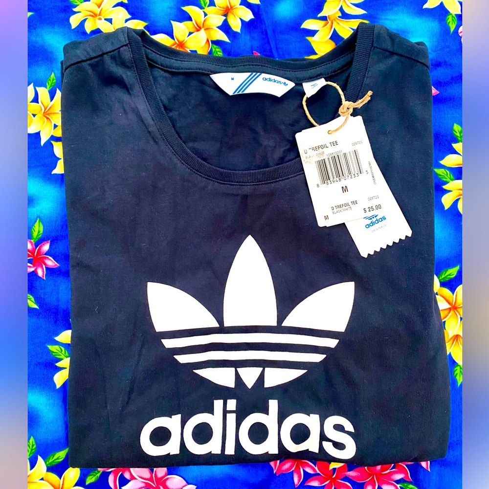NWT Black Adidas Tee